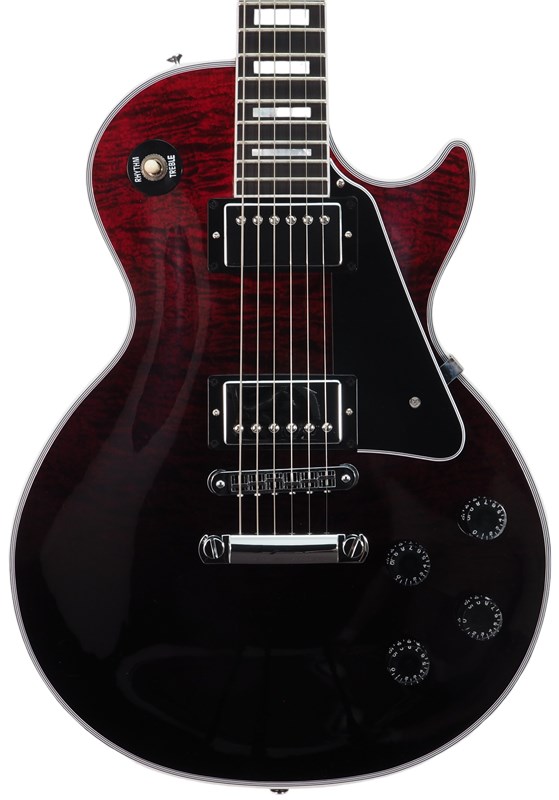 Gibson Custom Made 2 Measure Les Paul Custom Figured, Fire Tiger Fade Electric Guitar