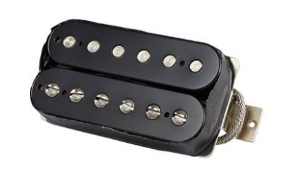 Gibson Custombucker Double Black, 2-conductor, Unpotted, 8k, Alnico 3
