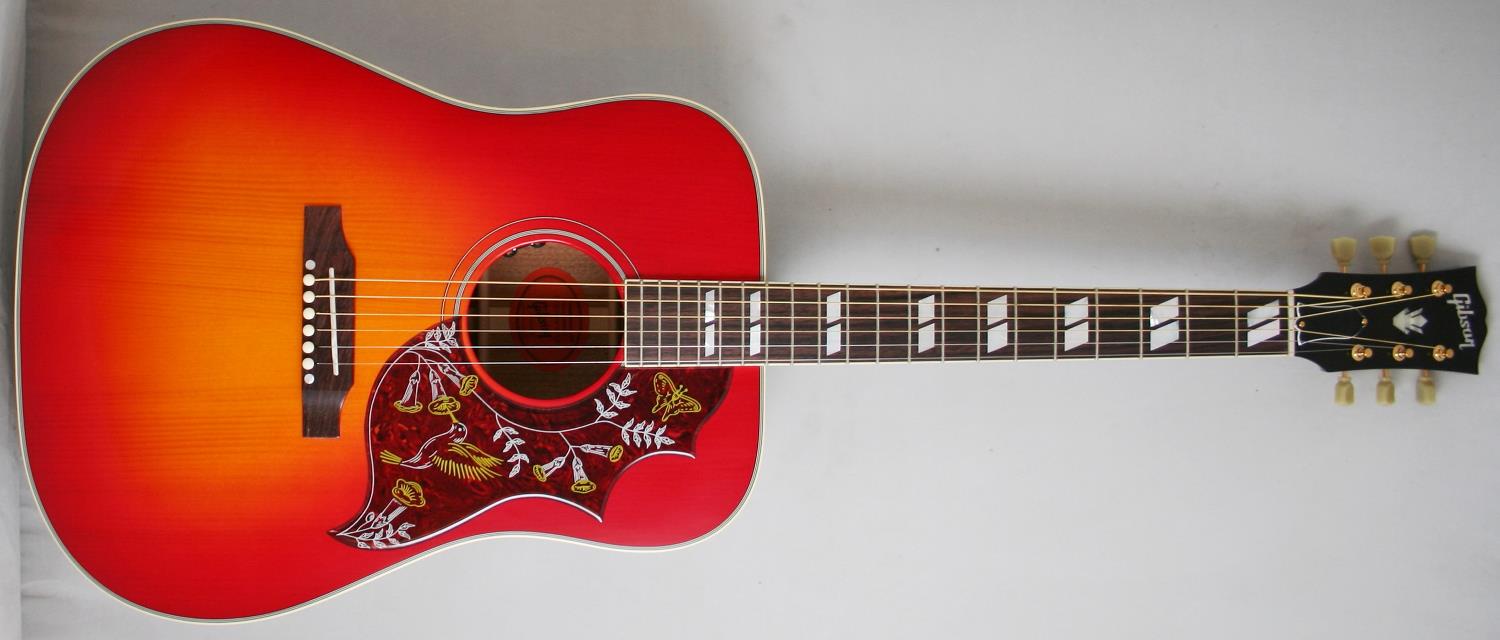 gibson hummingbird red