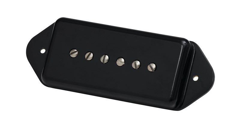 Gibson P-90 Dogear Black cover, 2-conductor, Potted, 8k, Alnico 5