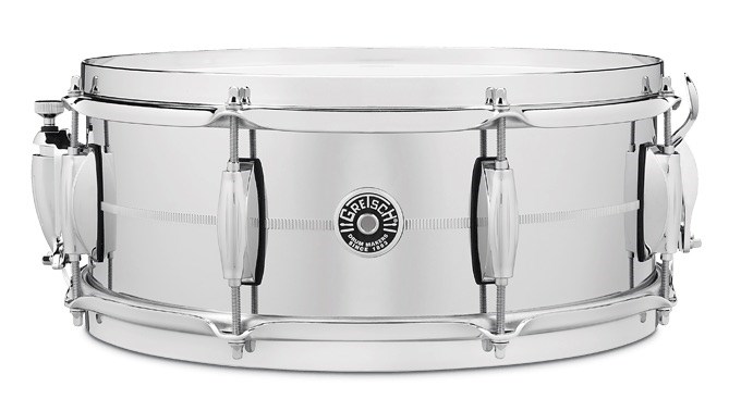 Gretsch GB-4165S USA Brooklyn Chrome Over Steel Snare, 14x5.5in 