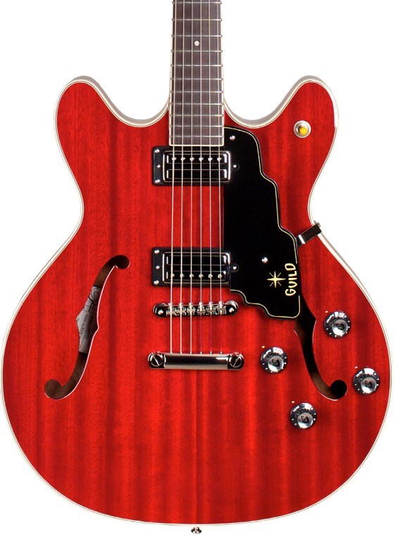 Guild Starfire IV Newark St Semi-Hollow, Cherry Red Electric Guitar