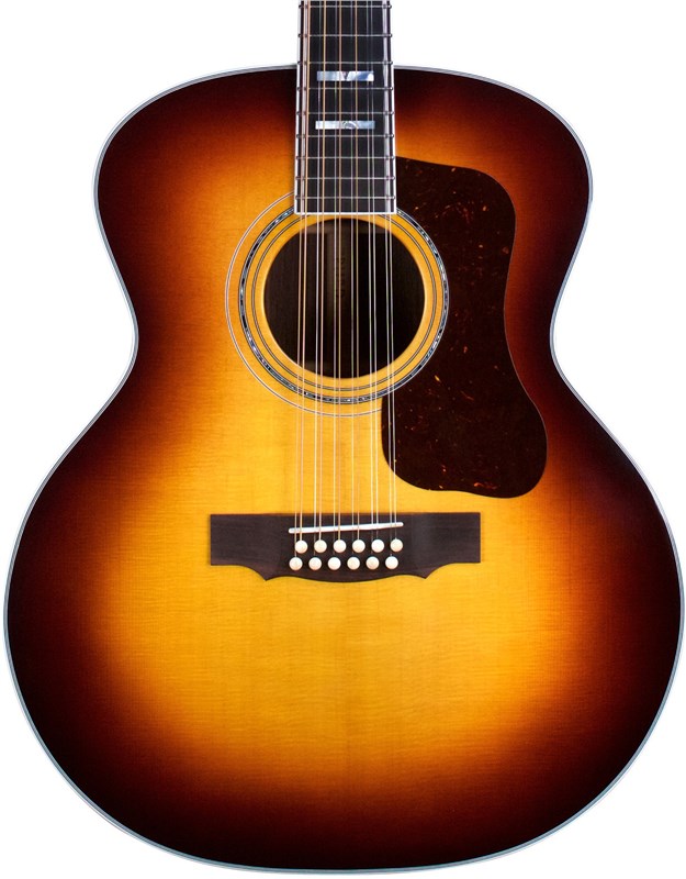 Guild USA F-512E 12-String Electro-Acoustic Guitar, Antique Burst