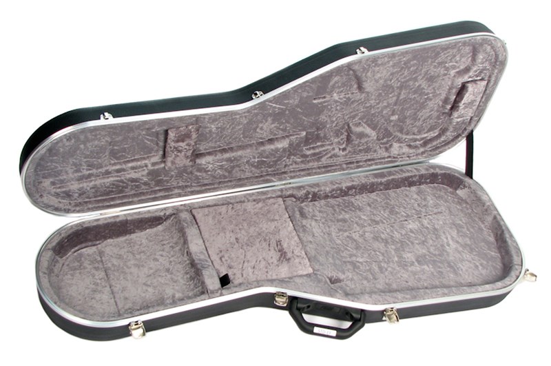 Hiscox EF Hard Case, Black/Silver, B-Stock Guitar Case Black