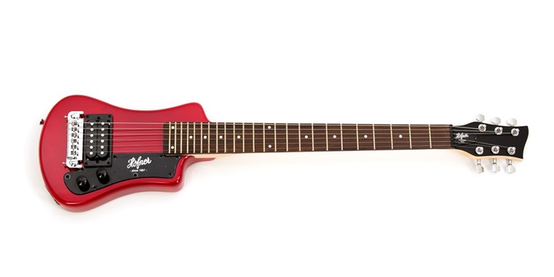 Hofner HCT-SH Shorty Electric Travel, Red