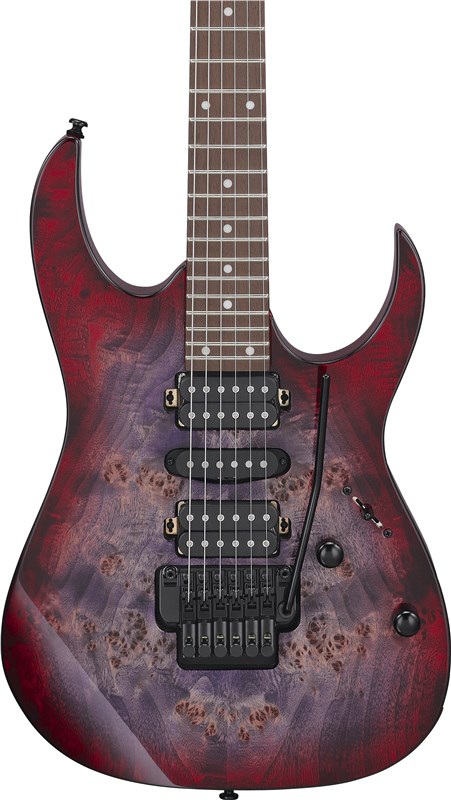 Ibanez RG470 Poplar Burl Top, Red Eclipse Burst Electric Guitar