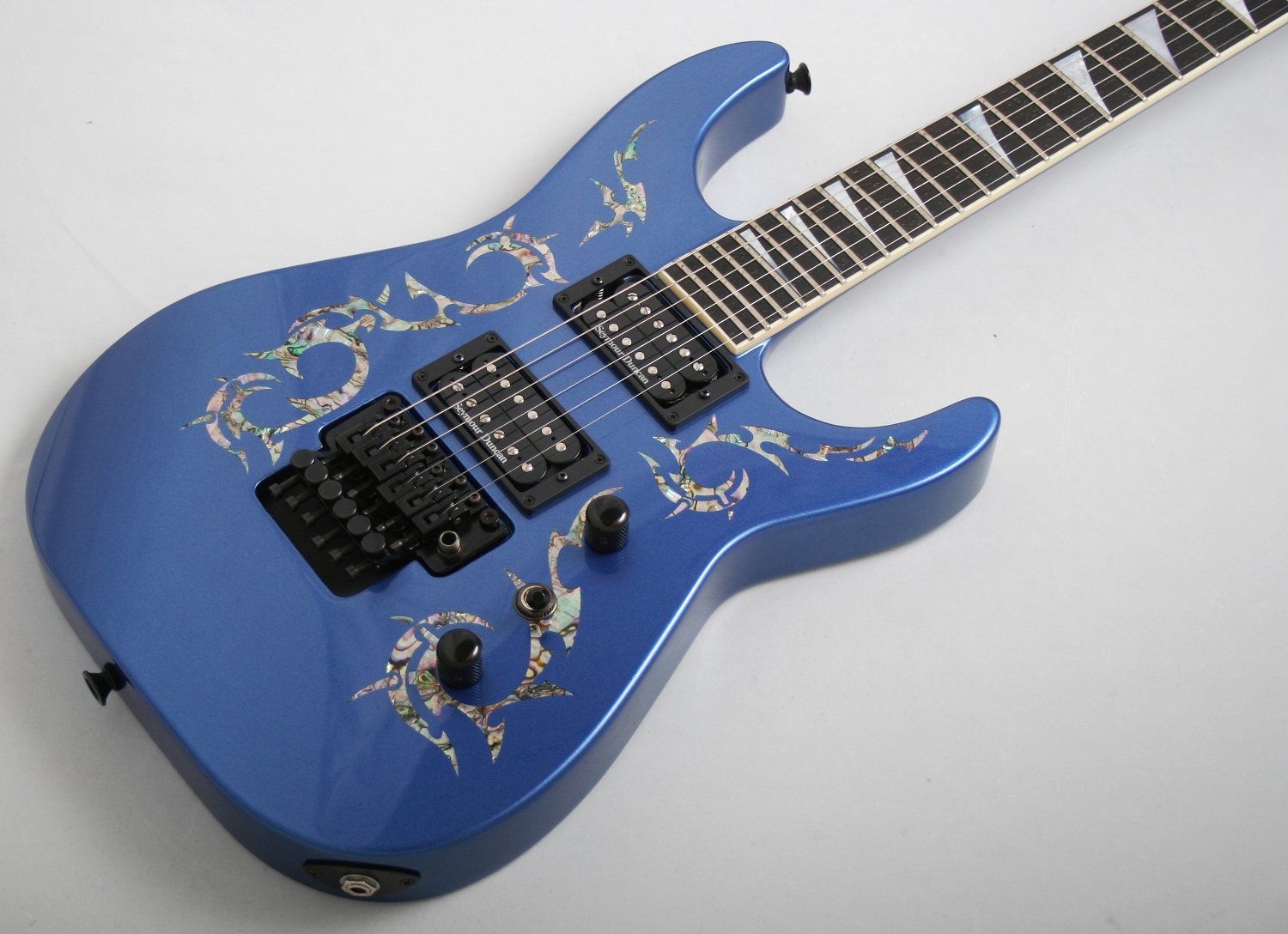 Jackson USA Custom Shop SL2H Soloist (Metallic Blue, Abalone)