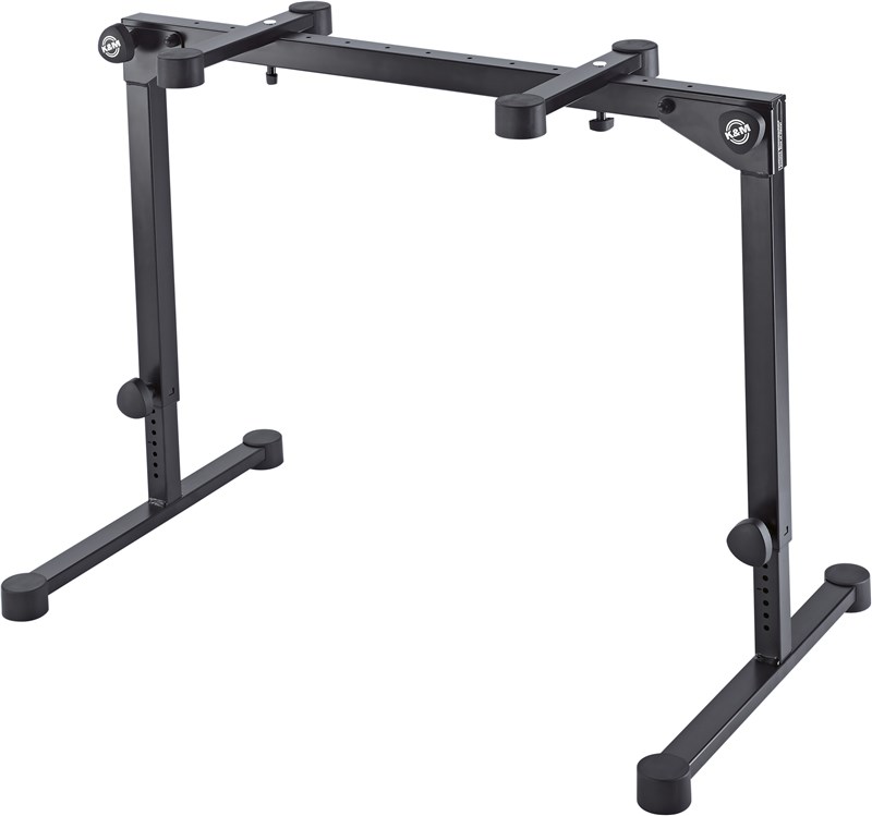 K&M 18820 Omega Pro Table-Style Keyboard Stand, Black