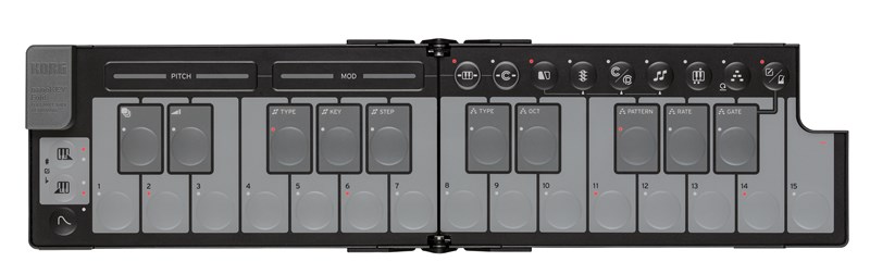Korg nanoKEY Fold Midi Keyboard, Black