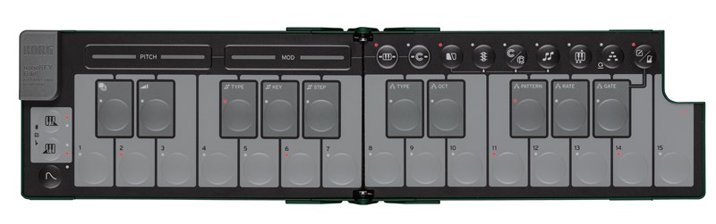 Korg nanoKEY Fold Midi Keyboard, Alpine Green
