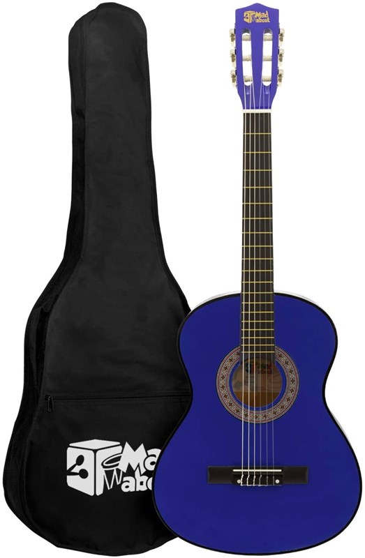 Mad About MA-CG02 Classical Guitar, 3/4 Size, Blue
