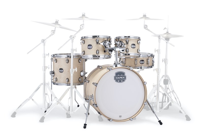 Mapex MM486S Mars Maple 4-Piece Bop Shell Pack, Natural Satin