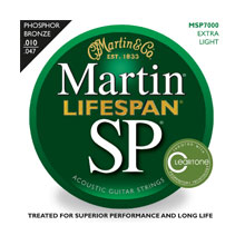 Martin MSP7000 Lifespan SP 92 8 Phosphor Bronze Acoustic Extra Light 10 47