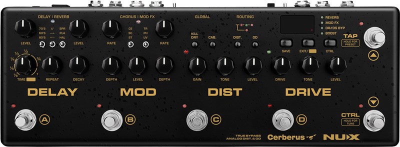 NU-X Cerberus Guitar Multi Effects Pedal