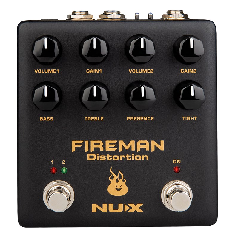 NU-X Fireman Dual Distortion Pedal Effects Pedal