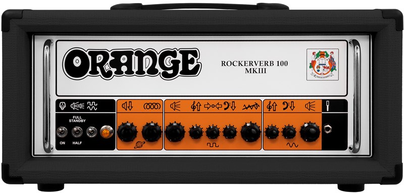 Orange RK100H Rockerverb 100 MKIII Head, Black Electric Guitar Amplifier