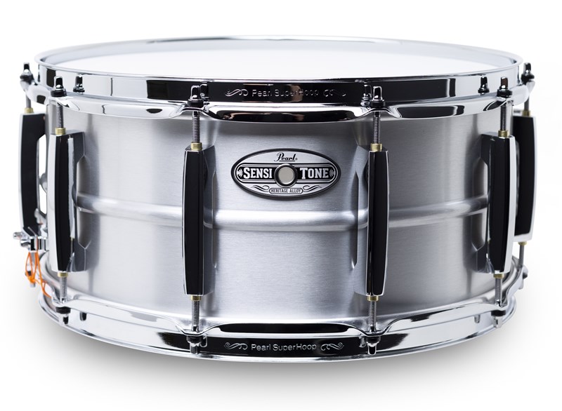 Pearl STH1465AL Sensitone Heritage Alloy Beaded Aluminium Snare, 14x6.5in