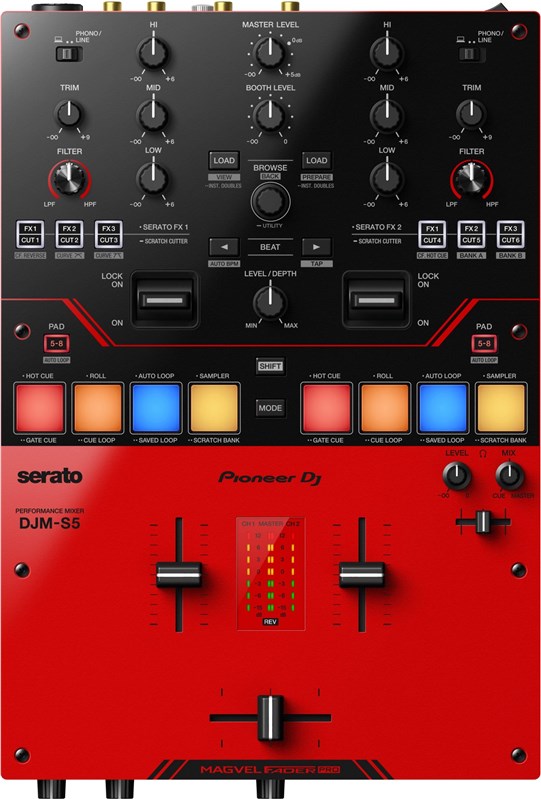 Pioneer DJ DJM-S5 2-Channel Battle Mixer, Nearly New