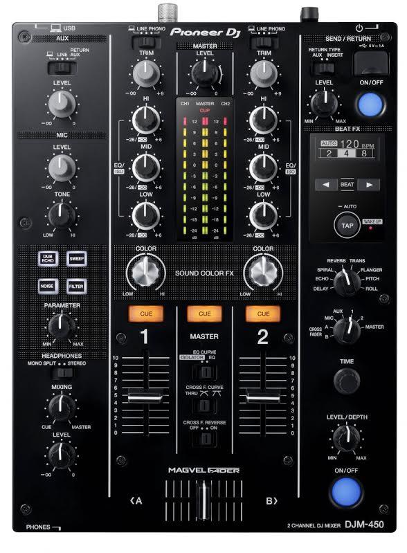 Pioneer DJ DJM-450 2-Channel DJ Mixer, Ex-Display