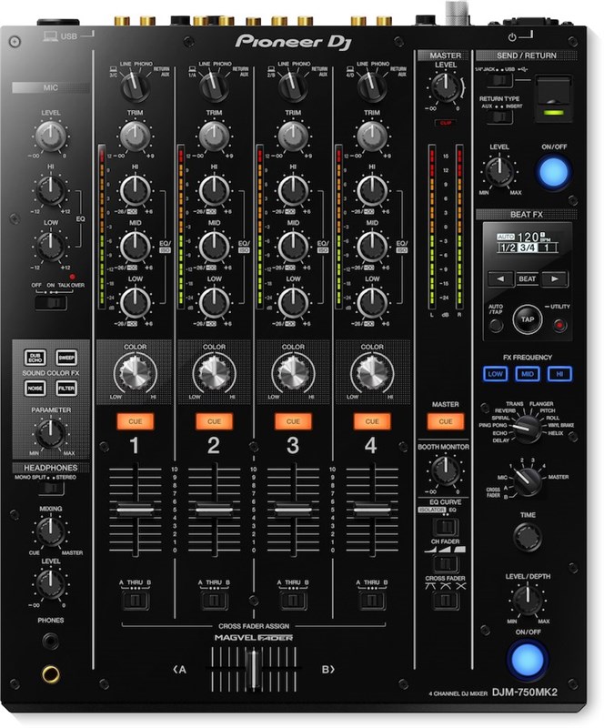 Pioneer DJ DJM-750MK2 4-Channel DJ Mixer