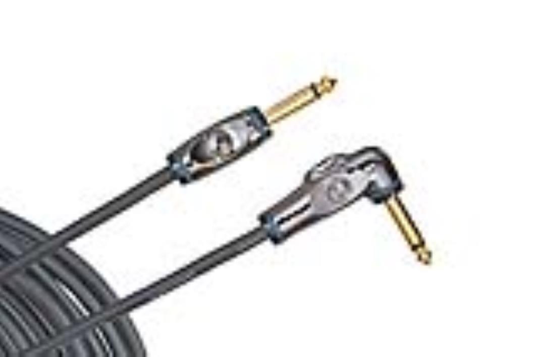 D'Addario PW-AGRA-20 Circuit Breaker Instrument Cable, Angled, 6m/20ft