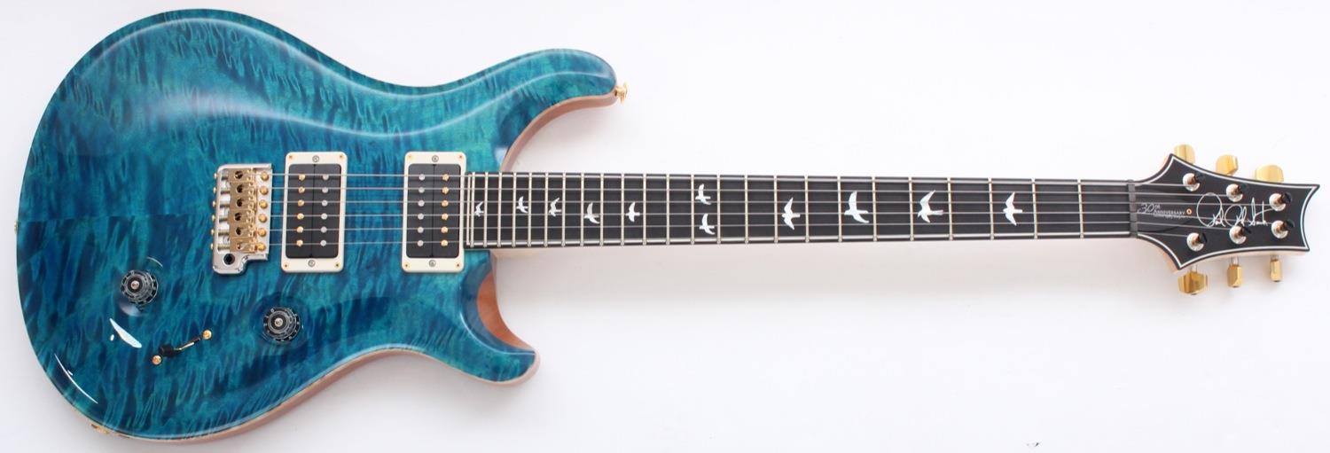 PRS Wood Library Custom 24 30th Anniversary, Blue Matteo