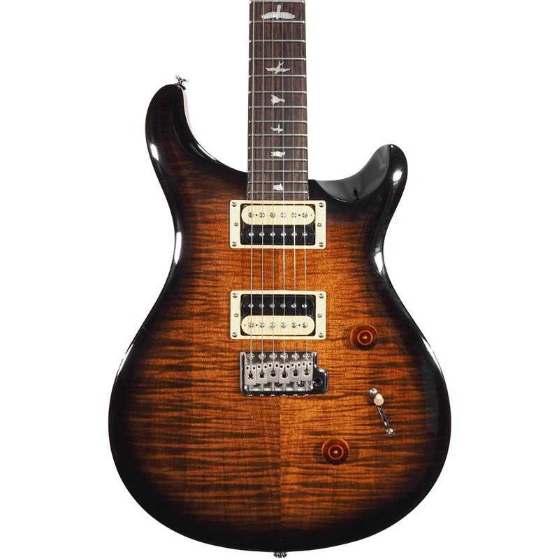 PRS SE Custom 24 Black Gold Sunburst | Electric Guitar