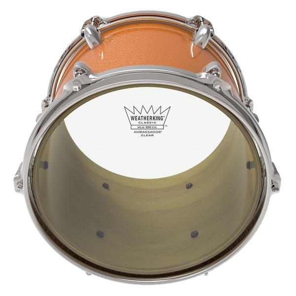 Remo Ambassador Clear Classic Fit Drum Head,12in