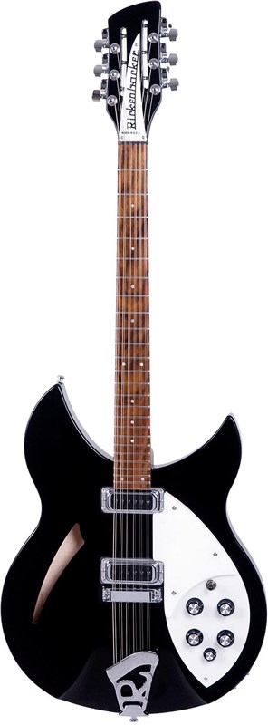Rickenbacker 330/12 Semi-Hollow, 12-String, Jetglo Electric Guitar
