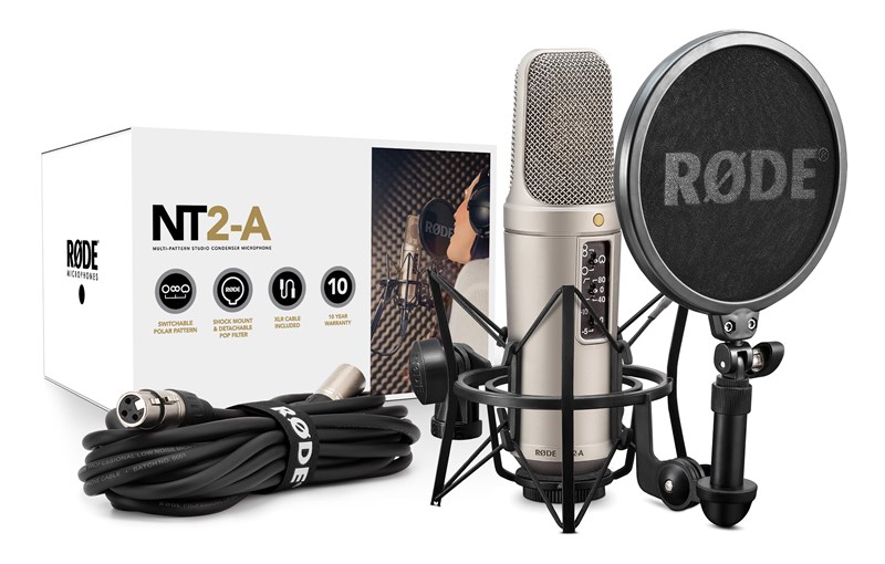 Rode NT2-A Studio Solution Multi-Pattern Condenser Mic Pack