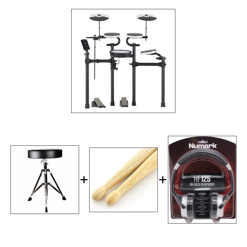 Roland TD-02KV V-Drums Electronic Drum Kit Bundle