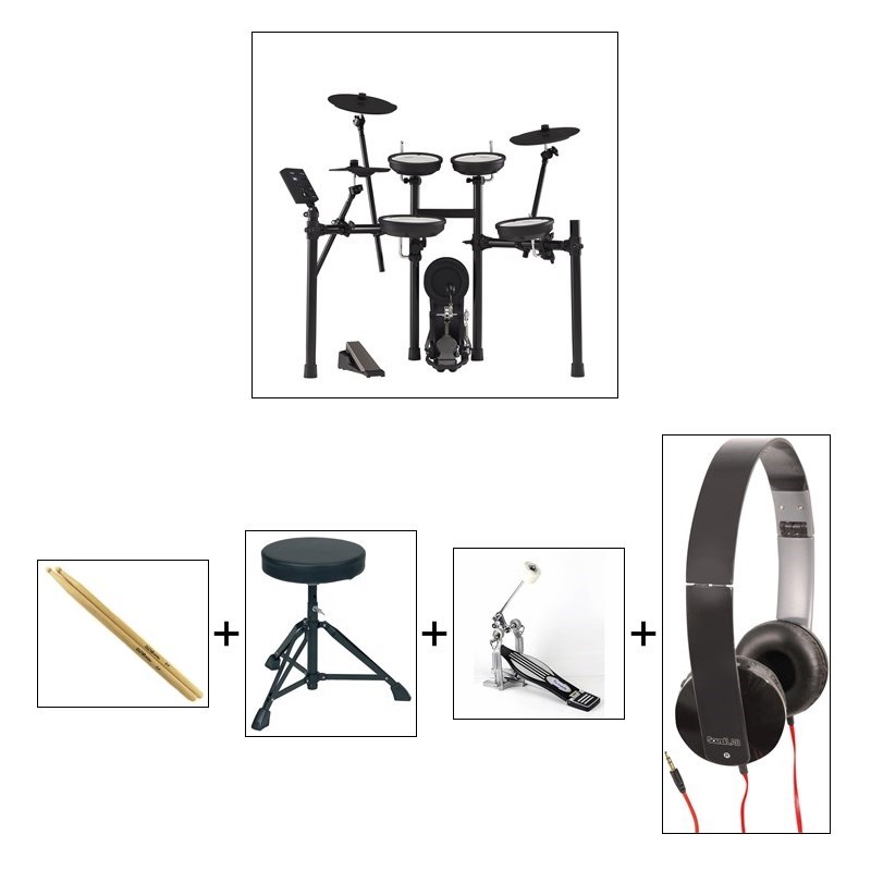 Roland TD-07KV V-Drums Electronic Drum Kit Bundle