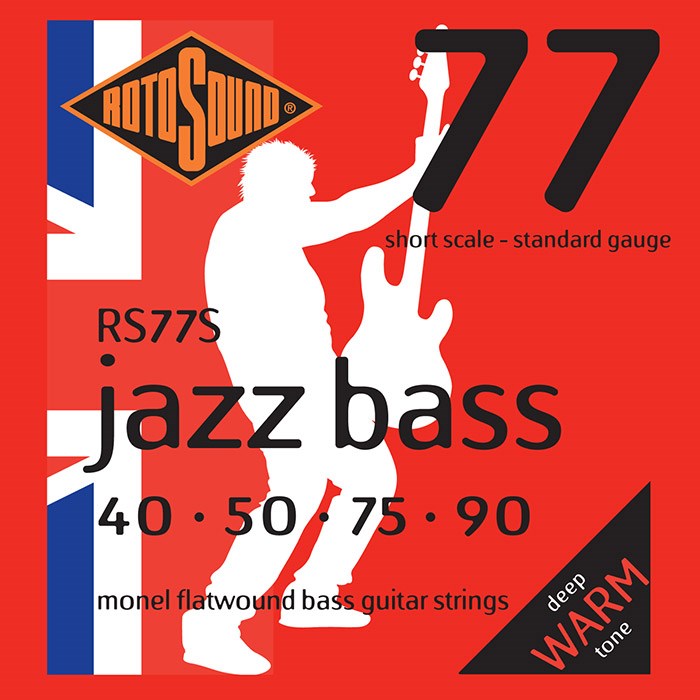 Rotosound RS77S Jazz Bass, Short Scale, Standard, 40-90 Bass Guitar String
