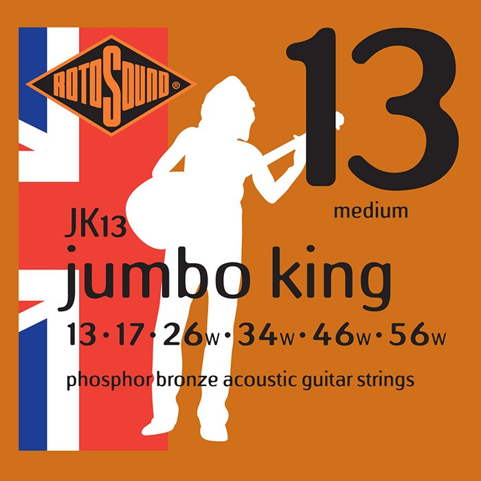 Rotosound JK13 Jumbo King Acoustic Medium 13 56 GAK