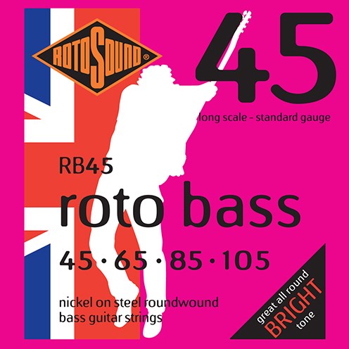Rotosound RB45 Roto Bass, Long Scale, Standard, 45-105 Bass Guitar String