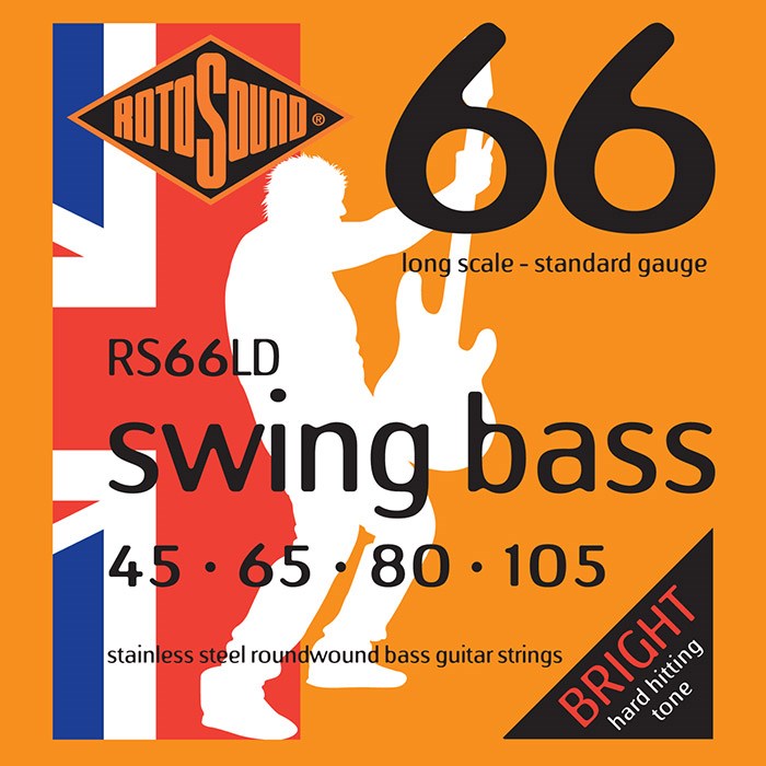 Rotosound RS66LD Swing Bass 66, Long Scale, Standard, 45-105 Bass Guitar String