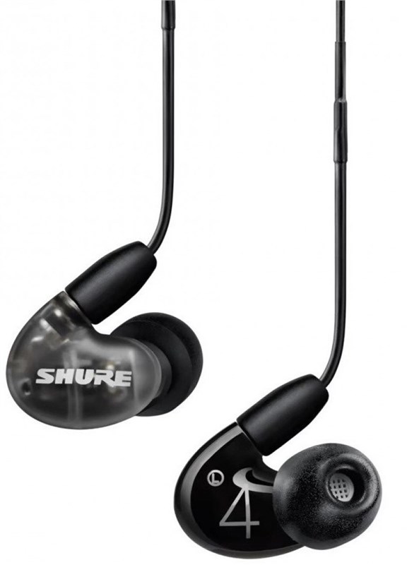 Shure AONIC 4 Wired Sound Isolating Earphones, Black