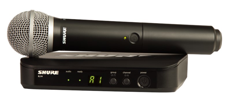 Shure BLX24UK/PG58 Handheld Wireless Vocal Microphone System