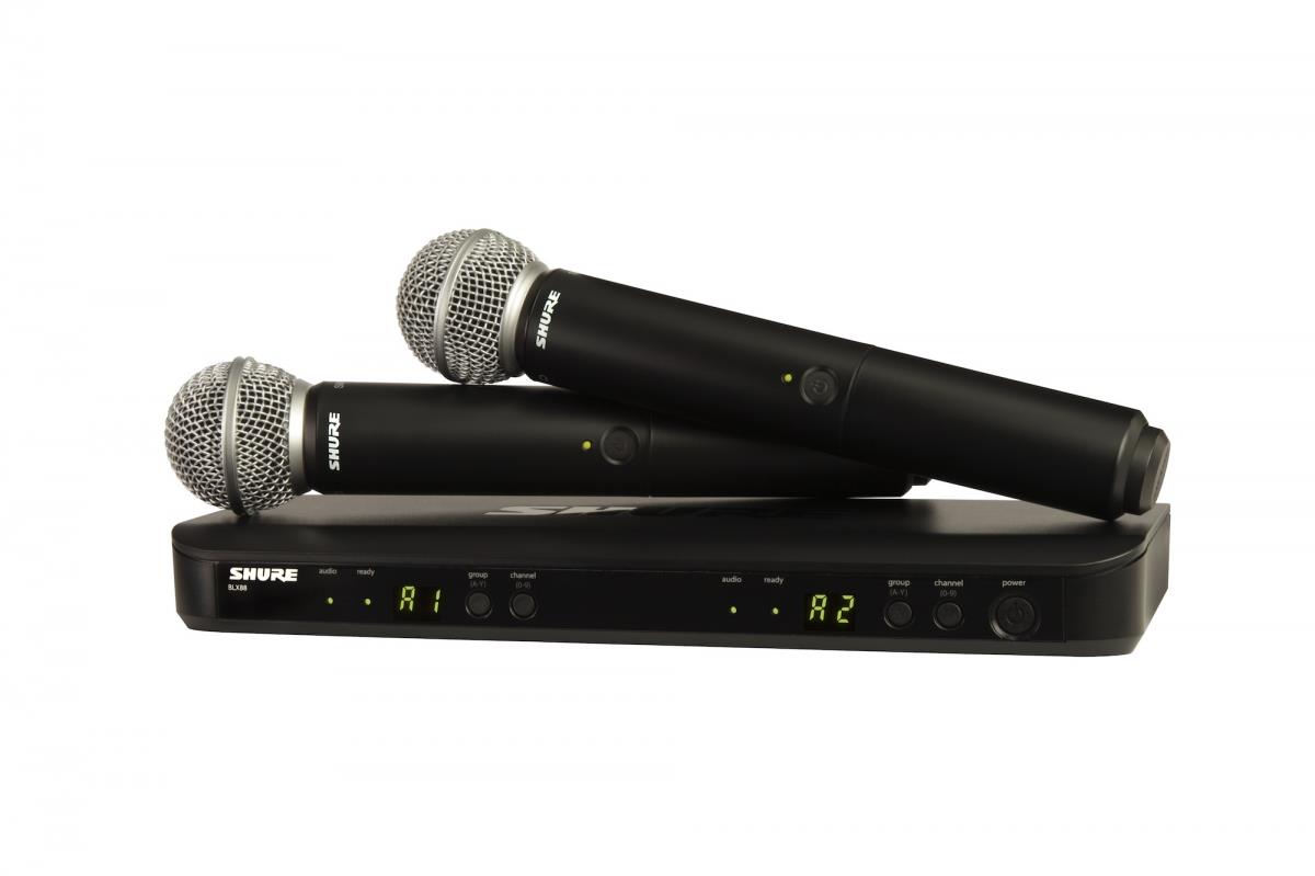 Shure BLX288UK/SM58 Dual Handheld Wireless Microphone System, B-Stock