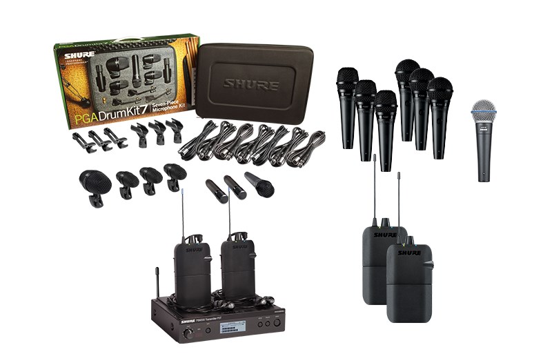 Shure Live Recording and Monitoring Bundle 