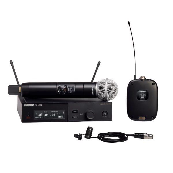 Shure SLXD124 85 Lavalier Handheld Combo Digital Wireless System