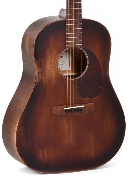 Sigma DJM-15 Aged Dreadnought Acoustic, Mahogany Distressed Satin Acoustic Guitar