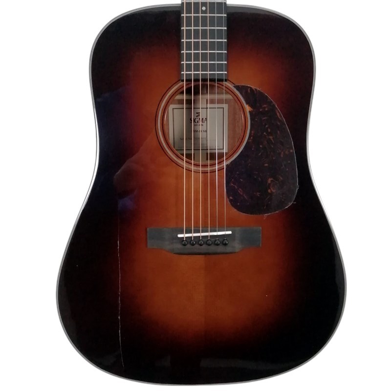 Sigma SDM-18 All Solid Dreadnought Acoustic, Sunburst, B-Stock Acoustic Guitar