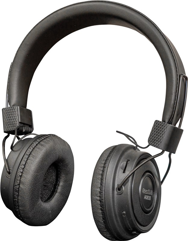SoundLAB A083B Wireless Bluetooth On Ear Headphones, Black