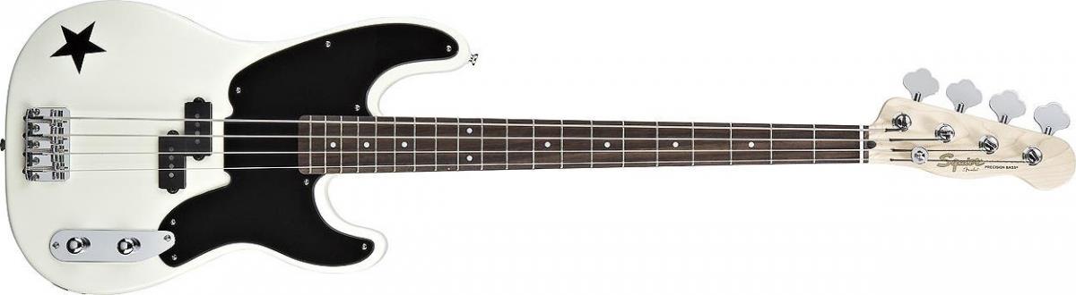 Squier Mike Dirnt Precision Bass (Arctic White)