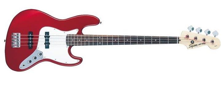 Squier Standard Jazz Bass (Candy Apple Red)