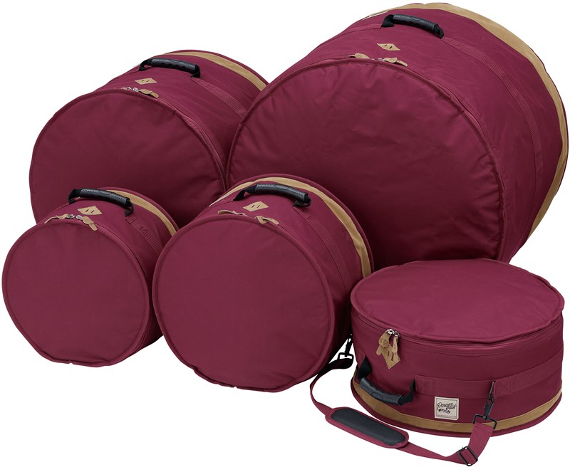 Tama Powerpad Drum Bag Set, Wine Red Drum Case