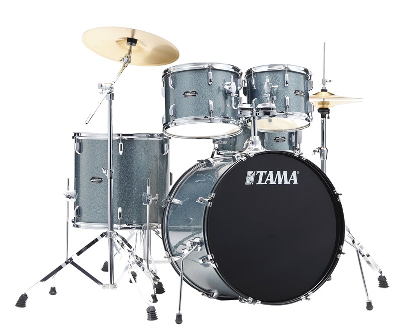 Tama ST50H5Z Stagestar 5 Piece Kit with Zildjian Cymbal Set, Blue Mist