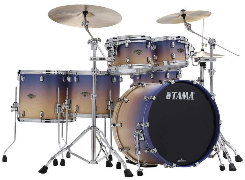 Tama WBS52RZS Starclassic Walnut Birch 5pc Shell Pack, Satin Purple Atmosphere Fade