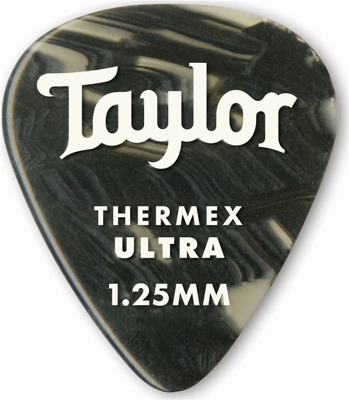 Taylor 80717 Thermex Ultra 351 Picks 1.25mm Black Onyx GAK